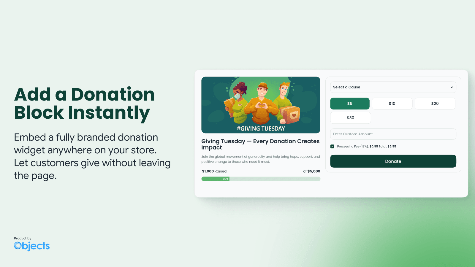 Add a Donation Widget Anywhere in Shopify, Donate Now: Donation & Charity