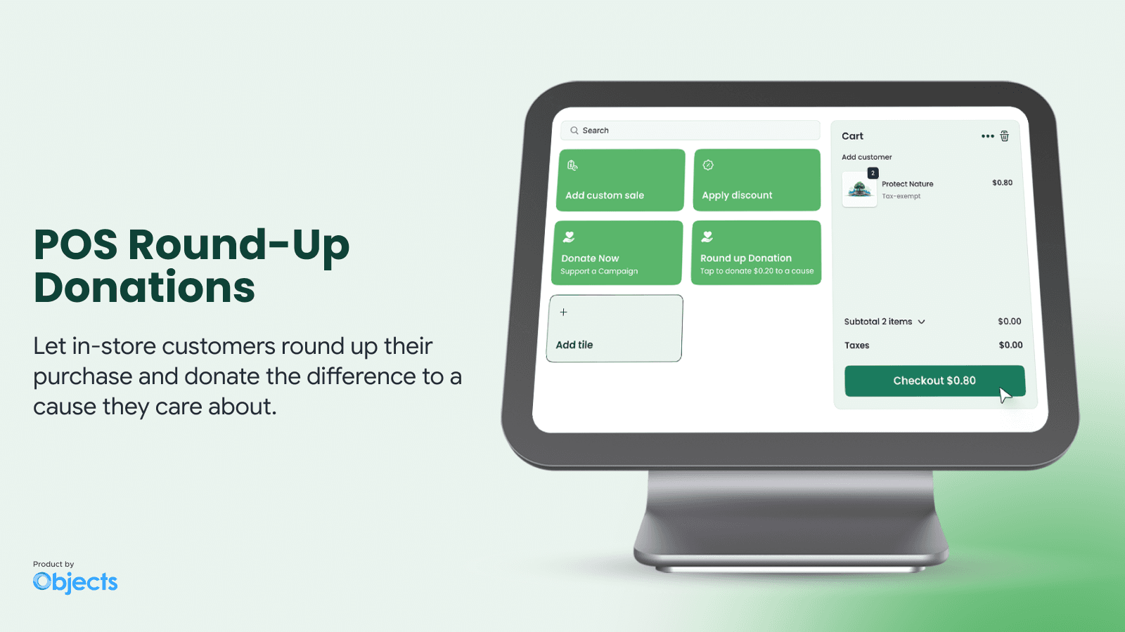 Set Up Shopify POS Round-Up at the Counter, Donate Now: Donation & Charity