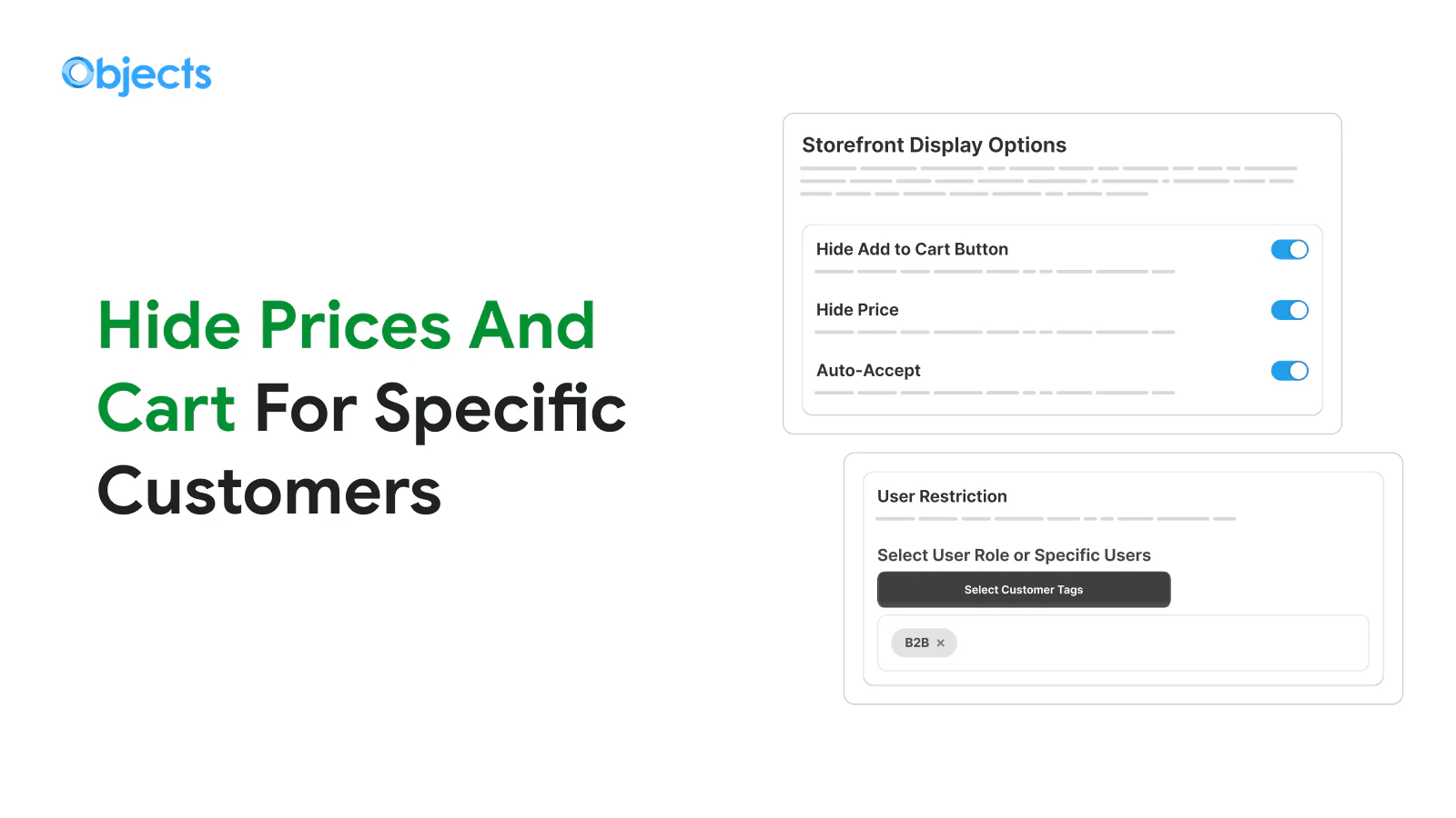 Hide Prices and Cart by Customer Type, B2B Request Quote & Hide Price