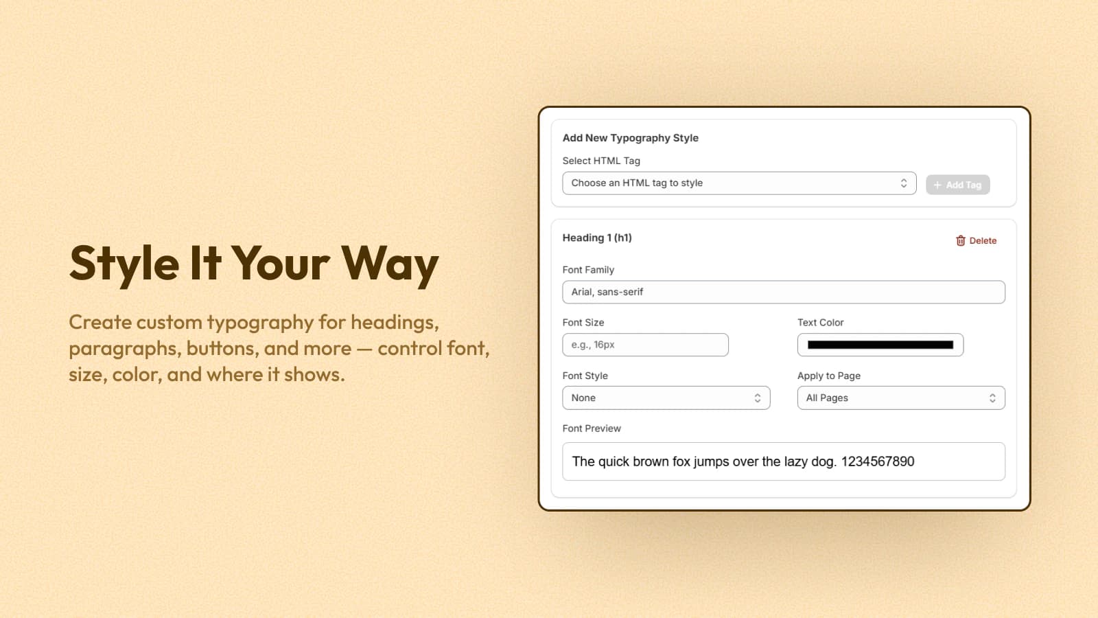 Target Any Page or Element, Fontly - Easy Font Changer Pro