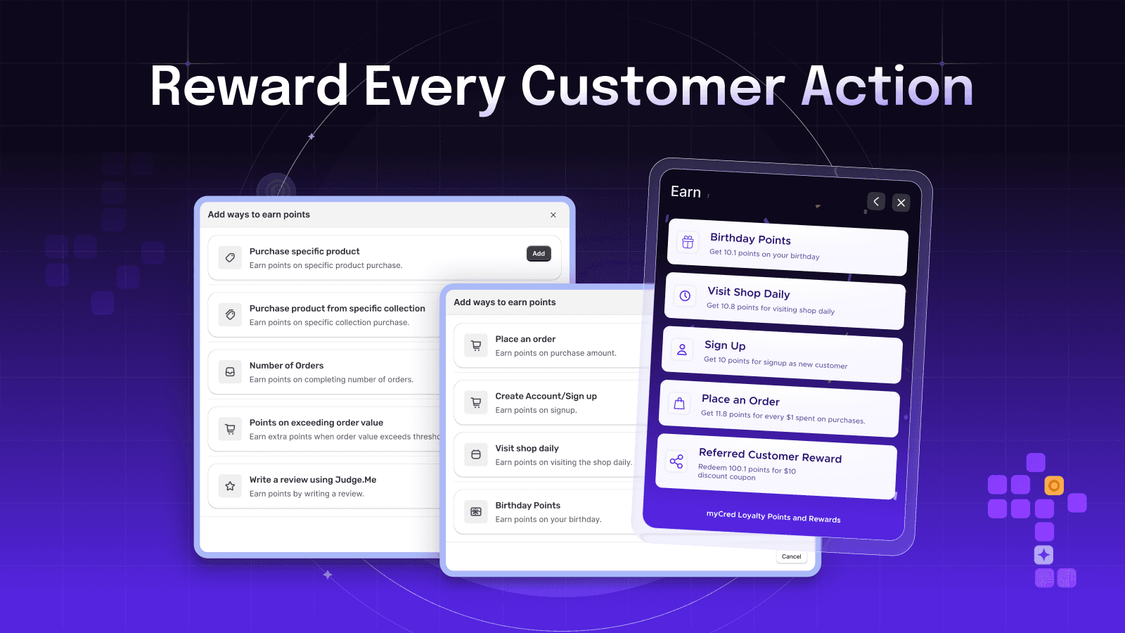 Reward Every Customer Action, myCred Loyalty Points & Reward