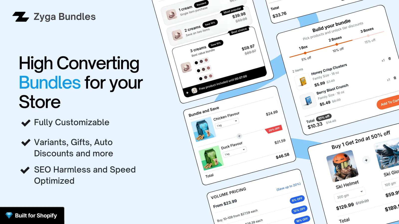 Zyga Bundles | Mix and Match Shopify app